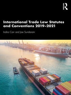 cover image of International Trade Law Statutes and Conventions 2019-2021